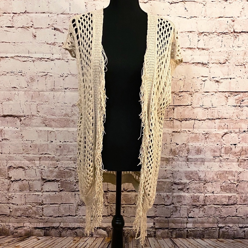 American Rag | Long Crochet Cardigan